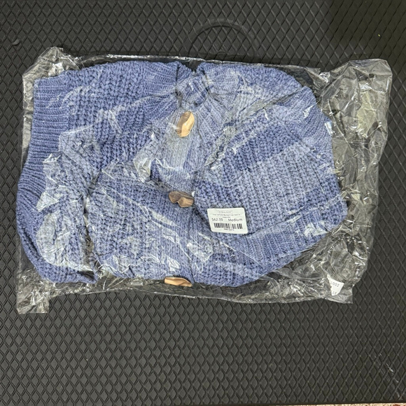 NEW Women's Piper & Scoot Button-Up Vest Blue/Gold Size M - Picture 11 of 12